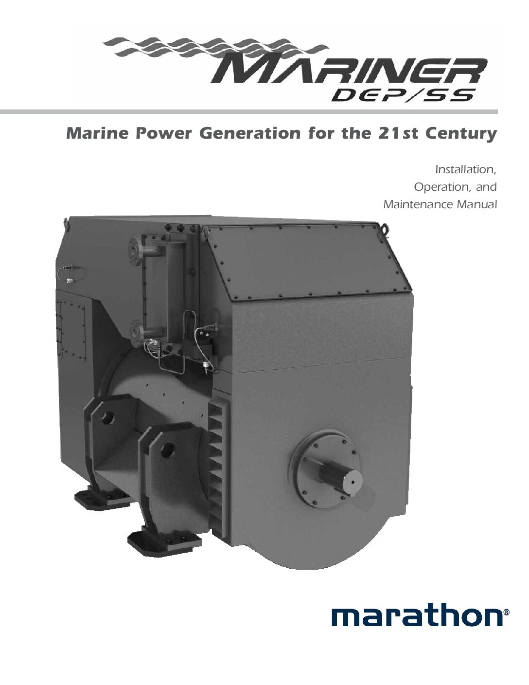 Mariner DEP SS Generator Operations Manual