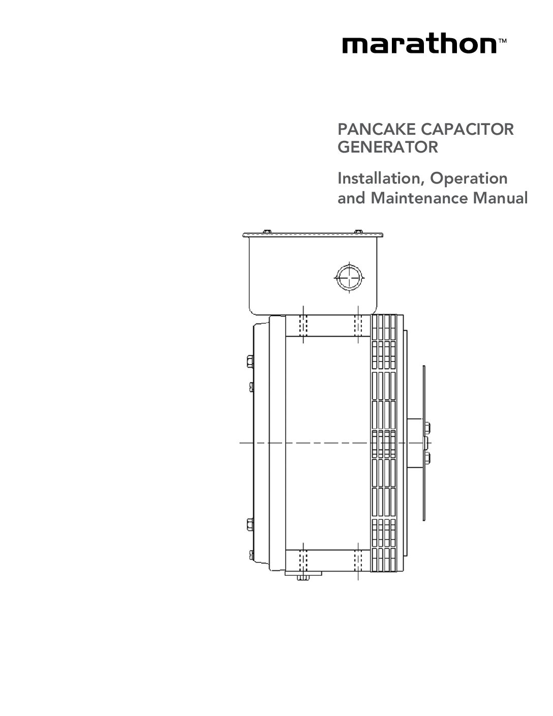 Pancake Generator - Capacitor Regulated, Oper. Man