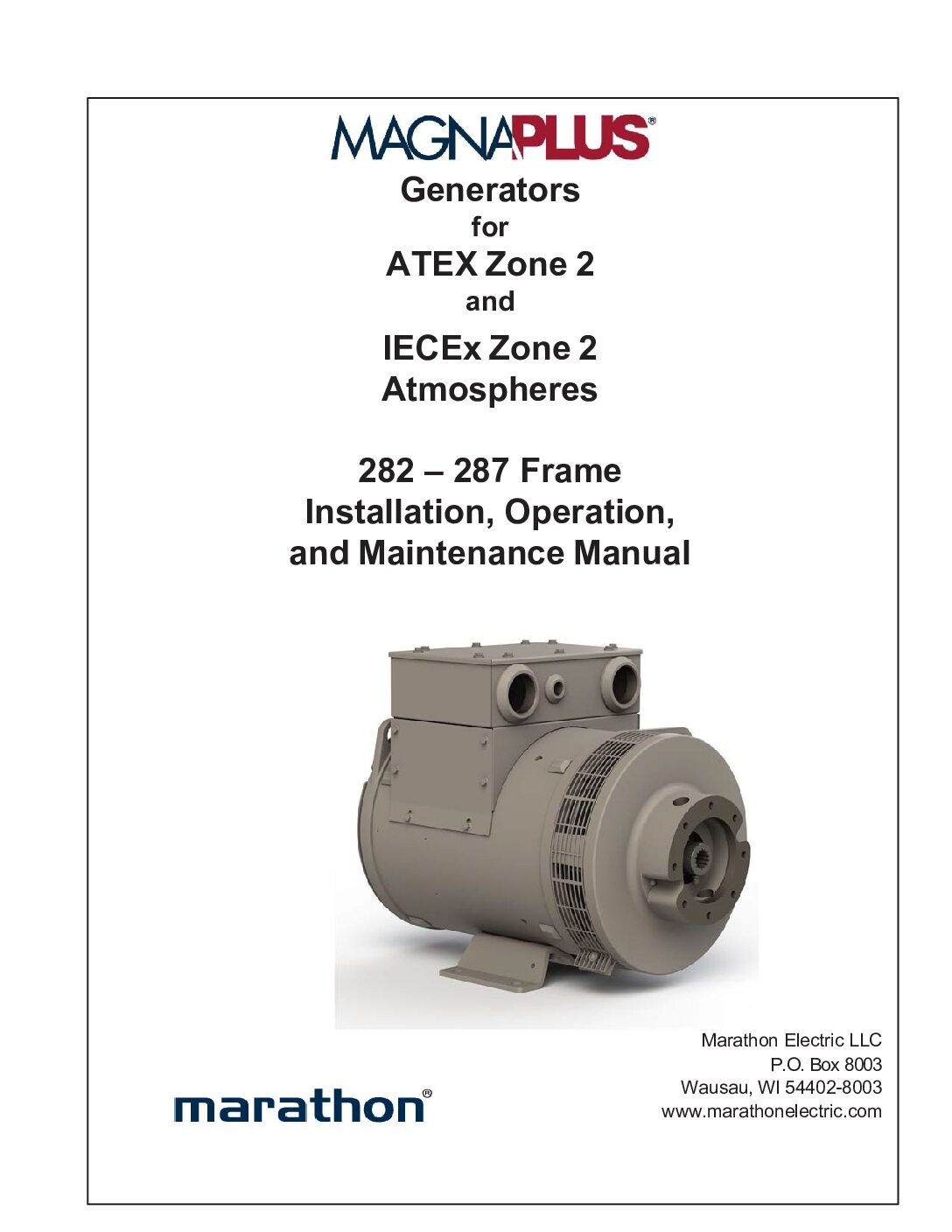 MagnaPLUS Generator Operations Manual - ATEX