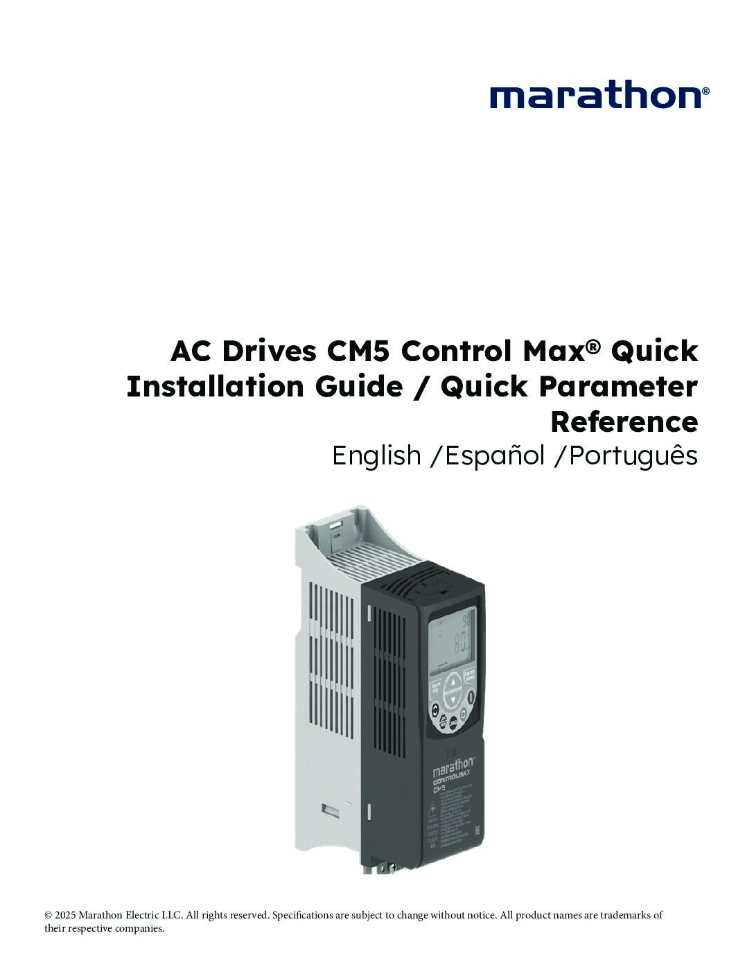 AC Drives CM5 Quick Installation Guide